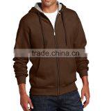 Men's Clothing Wholesale Custom Design Men Blank Fleece Zip Up Gym Hoodie thumbnail-4
