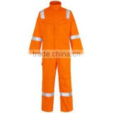 100%cotton fire retardant coverall with reflective tape/ safety workwear