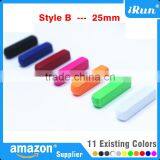 25mm Colored Gunmetal Premium Metal Aglets - DIY Shoe Lace Tips With Glue Need - 25mm Rectangle Stylish Fashion Lace Aglet Tips thumbnail-6