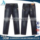 High Quality Biker Brand Name Mens Slim Fit Denim Jeans for Wholesale thumbnail-3