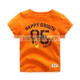 Wholesale Summer Cotton Short Sleeves Boys Kids Round Neck T-shirt thumbnail-4