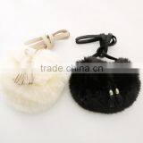 Fashionable Smily Face High Quality Green Faux Fur Leather Ladies Shoulder Bag thumbnail-6