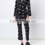 High Quality OEM Service Cheap Price Digital Printing 100% Polyester Women Dust Coat thumbnail-2