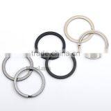 1inch 25mm Metal Flat Iron Round Split KeyRing Key Holder,Metal Keychain Accessories Nickle,black,matt Enamel RING-001 thumbnail-2