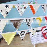 Hot Selling High Quality Fabric Home Decoration Bunting Flag/pennant thumbnail-1