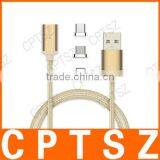 Two In One Mobile Phone Woven Magnetic Suction Data Iine Android Charging Data Cable thumbnail-2