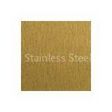 Golden No.4 Ti-coating Colored Satin Finish Stainless Steel Sheet For Aisle Panels thumbnail-1