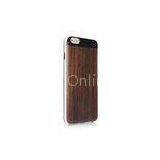 Eco-friendly Wooden Cell Phone Case Black Walnut With PC Shell TPU thumbnail-1