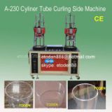 PVC PET cylinder boxes edge curling machine