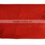 Red Bath Towel Embossed Towel Custom Logo thumbnail-1