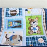 Lovely Animal Dog And Bear Cartoon Patchwork Quilt Cover