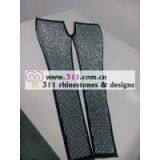 311 Pants Rhinestuds Octagon Studs Iron on Hot-fix Heat Transfer Design 1