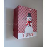 large paper bag with red hotstamp