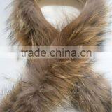 Genuine Quality Raccoon Fur Hood for Coats /raccoon Dog Fur Trimming thumbnail-1