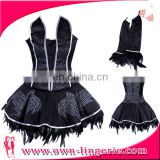 Lady Corset, Skirt and Tail costume halloween stock