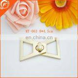 gold color high quality&new style gold metal bar trim for garment decoration