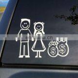 Chrome Letters Custom Car Sticker