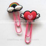 Child Used and School Promotion Gift Custom Made Soft Pvc Book Marks/rubber Bookmark