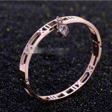 Gold Rose Gold Silver PVD Plating Womens Stainless Steel Bracelet Armbånd Esposas thumbnail-2