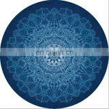 Good Quality Digital Printing Round Suede Natural Rubber Yoga Mat thumbnail-5