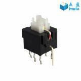 Self Lock Illuminated Push Button Switch With White LED Light