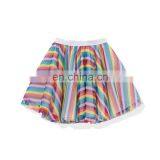 2020 Spring Summer bubble Stripe Rainbow Girls Skirts Mesh Kids Fashion Skirts