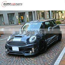 BM F55 F56  S to DuelL AG style carbon fiber or FRP body kits front bumper side skirts rear diffuser rear wing hood cover