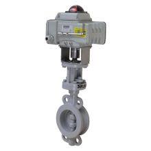 ELECTRIC WAFER TYPE THREE-ECCENTRIC BUTTERFLY VALVE