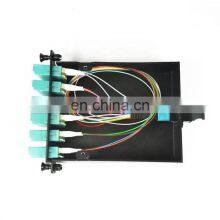 OS2 OM3 OM4 12 24 36 Fiber Optic MTP MPO LC Cassette Module thumbnail-3