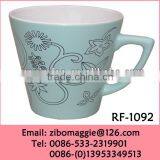 Zibo Made Colored Good Quality Custom Print Porcelain Soup Cup for Wholesale Traveling Cup