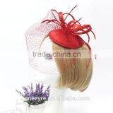 Fashionable Bridal Design Hair Fascinator Mini Hat With Veiling thumbnail-4
