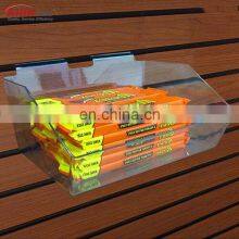 Clear Acrylic Slatwall Plastic Candy Trays thumbnail-2