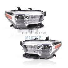 MAICTOP High Quality Car Led DRL Headlight Headlights for To-yota Tacoma 2016-2019 USA Head Lamp thumbnail-2