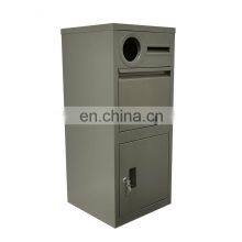 Wall Mounted Locking Dropbox Mailbox Outdoor Parcel Drop Box