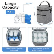 Custom Travel Breastmilk Cooler Bag Storage Box Children Baby Bottle Milk Insulated Breast Milk Cooler Carry Bag