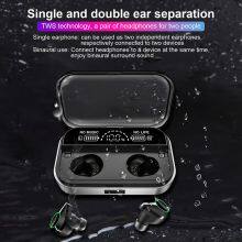 T10 TWS Fingerprint Touch Stereo Headsets Sport Gaming Headphones Wireless Earbuds Blue Tooth With 4000mAh Waterproof Earphone thumbnail-2