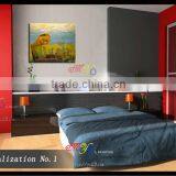 Abstract People Scenery Oil Painting on Canvas for Living Room thumbnail-4