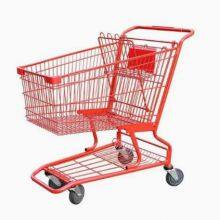 High Quality American Style Metal Supermarket Shopping Trolley for Hypmarket thumbnail-3