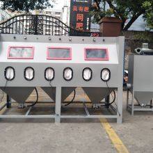 Big Sand Blasting Cabinet Manual Double Station Pressure Sandblasting Machine thumbnail-1