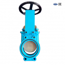 PZ73H Cast Steel Stainless Steel Hard Seal Wafer Type Knife Gate Valve Flange Manual Mud Knife Gate Valve thumbnail-4