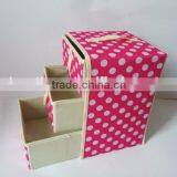 2015 New Year Laundry Small Floding Bamboo Canvas Storage Bins thumbnail-5