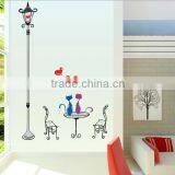 Home Decal Happy Cats in Love Lamp Pole Room Decal Art Wall Stickers Living Room Bedroom Art Picture DIY Mural Decoration thumbnail-4