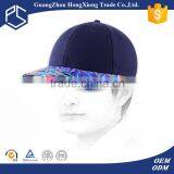Hot Design Navy Cotton Baseball Cap Custom Brim