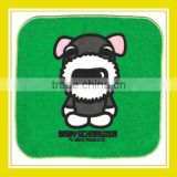 2016 New Design Products Bros Baby Schnauzer Cotton Absorbent Square Green Terry Towel