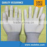 ESD Conductive Gloves Nylon Fiber Glove,PU Finger Coating Glove thumbnail-5