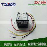 Digital Ammeter & Voltmeter DC 4.5-30V & 50A With 50A Shunt Red&Blue Led Dual Panel Volt Amp Combo Meter thumbnail-3