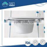 Steel Powder Coated Folding Commode Chair With Bedpan thumbnail-3