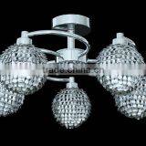 New Retro Rustic Chandelier Wrought Iron Wire Ball Shade Lighting Fixture thumbnail-2