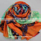 2015 Wool High Quality Ladies Scarves With Printed Design thumbnail-1
