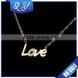 Fashion Necklace 2016 Love Shaped 18K Gold Plated Necklace Wholesale thumbnail-1